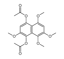 1,4-diacetoxy-2,5,7,8-tetramethoxynaphthalene结构式