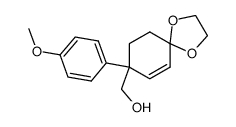 8-(hydroxymethyl)-8-(4-methoxyphenyl)-1,4-dioxaspiro[4.5]dec-6-ene Structure