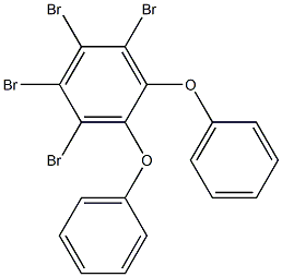 diphenoxybenzene, tetrabromo derivative structure