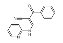 2-benzoyl-3-(pyridin-2-ylamino)prop-2-enenitrile Structure
