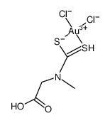 [Au(N-methylglycinedithiocarbamate)Cl2]结构式