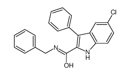 N-benzyl-5-chloro-3-phenyl-1H-indole-2-carboxamide Structure