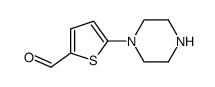 5-PIPERAZIN-1-YLTHIOPHENE-2-CARBALDEHYDE结构式