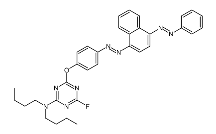 N,N-dibutyl-4-fluoro-6-[4-[[4-(phenylazo)-1-naphthyl]azo]phenoxy]-1,3,5-triazin-2-amine picture