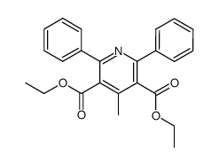 4-methyl-2,6-diphenyl-pyridine-3,5-dicarboxylic acid diethyl ester结构式