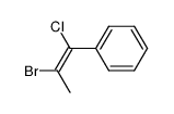 2-bromo-1-chloro-1-phenyl-propene Structure
