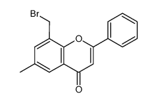 8-bromomethyl-6-methyl-2-phenyl-4H-1-benzopyran-4-one Structure