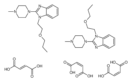 (E)-but-2-enedioic acid,2-(4-methylpiperazin-1-yl)-1-(2-propoxyethyl)benzimidazole结构式