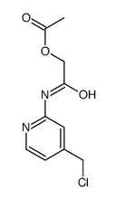 [2-[[4-(chloromethyl)pyridin-2-yl]amino]-2-oxoethyl] acetate Structure