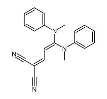 2-[3,3-bis(N-methylanilino)prop-2-enylidene]propanedinitrile结构式