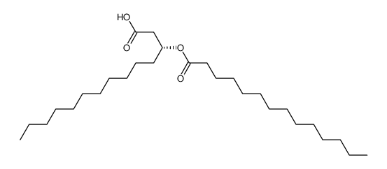 (R)-3-(dodecanoyloxy)tetradecanoic acid Structure