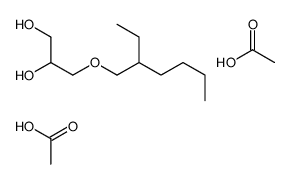 acetic acid,3-(2-ethylhexoxy)propane-1,2-diol Structure