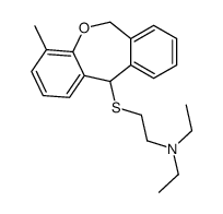 N,N-diethyl-2-[(4-methyl-6,11-dihydrobenzo[c][1]benzoxepin-11-yl)sulfanyl]ethanamine Structure