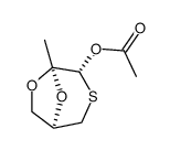 Acetic acid (1R,4R,5R)-5-methyl-6,8-dioxa-3-thia-bicyclo[3.2.1]oct-4-yl ester Structure