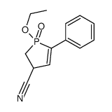 1-ethoxy-1-oxo-5-phenyl-2,3-dihydro-1λ5-phosphole-3-carbonitrile Structure