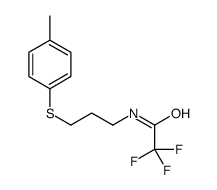 2,2,2-trifluoro-N-[3-(4-methylphenyl)sulfanylpropyl]acetamide Structure