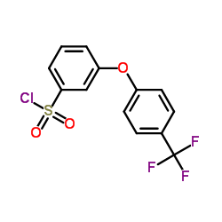 3-[4-(Trifluoromethyl)phenoxy]benzenesulfonyl chloride structure