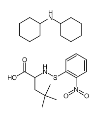 N-2-nitrobenzenesulfenyl-L-neopentylglycine, dicyclohexylammonium salt Structure