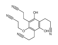 3-[4-(2-cyanoethoxy)-3,5-bis(2-cyanoethyl)-2,6-dihydroxyphenyl]propanenitrile结构式