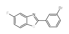 2-(3-bromophenyl)-5-fluorobenzo[d]thiazole结构式