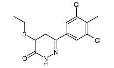 6-(3,5-Dichloro-4-methylphenyl)-4-ethylthio-4,5-dihydro-3(2H)pyridazinone结构式