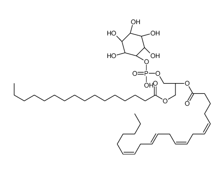 1-hexadecanoyl-2-(5Z,8Z,11Z,14Z-eicosatetraenoyl)-sn-glycero-3-phospho-D-myo-inositol Structure