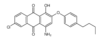 4-amino-2-(4-butylphenoxy)-6-chloro-1-hydroxyanthracene-9,10-dione结构式