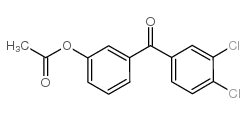 3-ACETOXY-3',4'-DICHLOROBENZOPHENONE structure