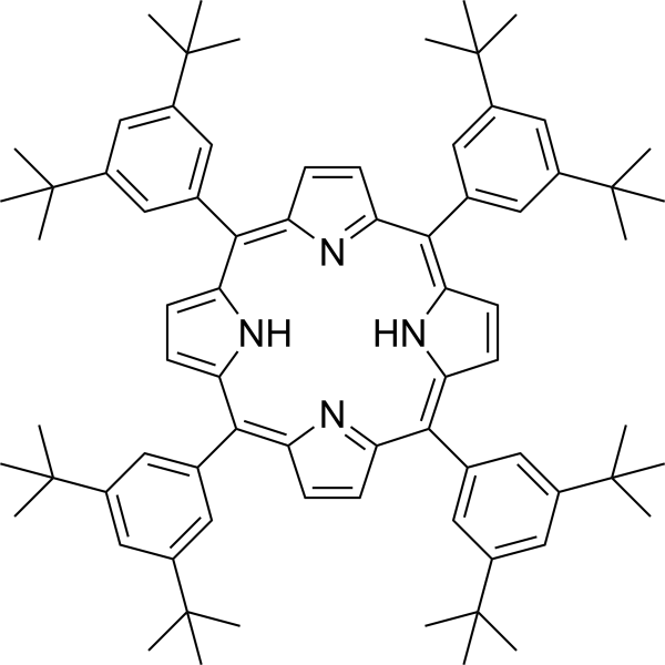 meso-tetra-(3,5-di-t-butylphenyl)porphine structure
