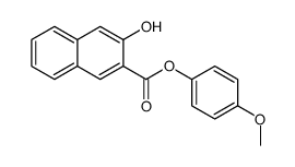 (4-methoxyphenyl) 3-hydroxynaphthalene-2-carboxylate Structure