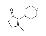 3-methyl-2-morpholin-4-ylcyclopent-2-en-1-one结构式