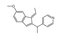4-[1-(1-ethylidene-6-methoxyinden-2-yl)ethyl]pyridine Structure