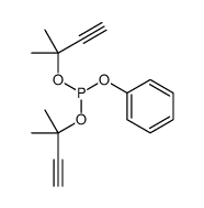 bis(2-methylbut-3-yn-2-yl) phenyl phosphite结构式
