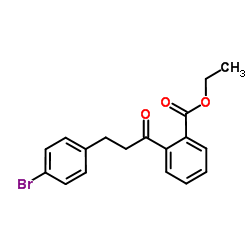 Ethyl 2-[3-(4-bromophenyl)propanoyl]benzoate结构式