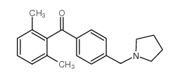 2,6-DIMETHYL-4'-PYRROLIDINOMETHYL BENZOPHENONE Structure