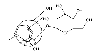 beta-D-Glucopyranoside, 3,9-dihydroxy-16,17-dimethoxytricyclo(12.3.1.1 (2,6))nonadeca-1(18),2,4,6(19),14,16-hexaen-15-yl, (R)- Structure