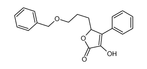 4-hydroxy-3-phenyl-2-(3-phenylmethoxypropyl)-2H-furan-5-one Structure