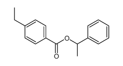 1-phenylethyl 4-ethylbenzoate Structure