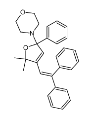 4-[4-(2,2-Diphenyl-vinyl)-5,5-dimethyl-2-phenyl-2,5-dihydro-furan-2-yl]-morpholine Structure