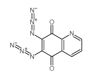 5,8-Quinolinedione,6,7-diazido-结构式