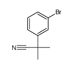 2-(3-Bromophenyl)-2-methylpropanenitrile structure