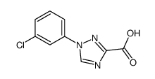 1-(3-CHLOROPHENYL)-1H-1,2,4-TRIAZOLE-3-CARBOXYLIC ACID结构式