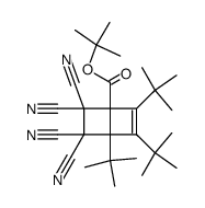 2,3,4-Tri-tert-butyl-5,5,6,6-tetracyanbicyclo<2.2.0>hex-2-en-1-carbonsaeure-tert-butylester Structure