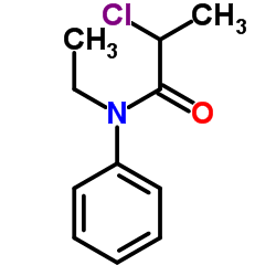 2-Chloro-N-ethyl-N-phenylpropanamide结构式