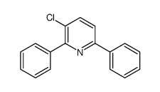 3-chloro-2,6-diphenylpyridine Structure