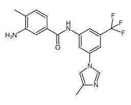 3-amino-4-methyl-N-(3-(4-methyl-1H-imidazol-1-yl)-5-(trifluoromethyl)phenyl)benzamide结构式