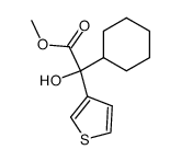 (+/-)-(thienyl-3)-2 cyclohexyl-2 hydroxy-2 acetate de methyle Structure