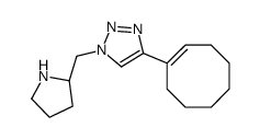 4-(cycloocten-1-yl)-1-[[(2S)-pyrrolidin-2-yl]methyl]triazole Structure
