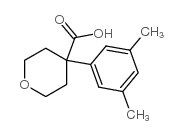 4-(3,5-dimethylphenyl)oxane-4-carboxylic acid结构式