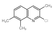 2-Chloro-3,7,8-trimethylquinoline结构式